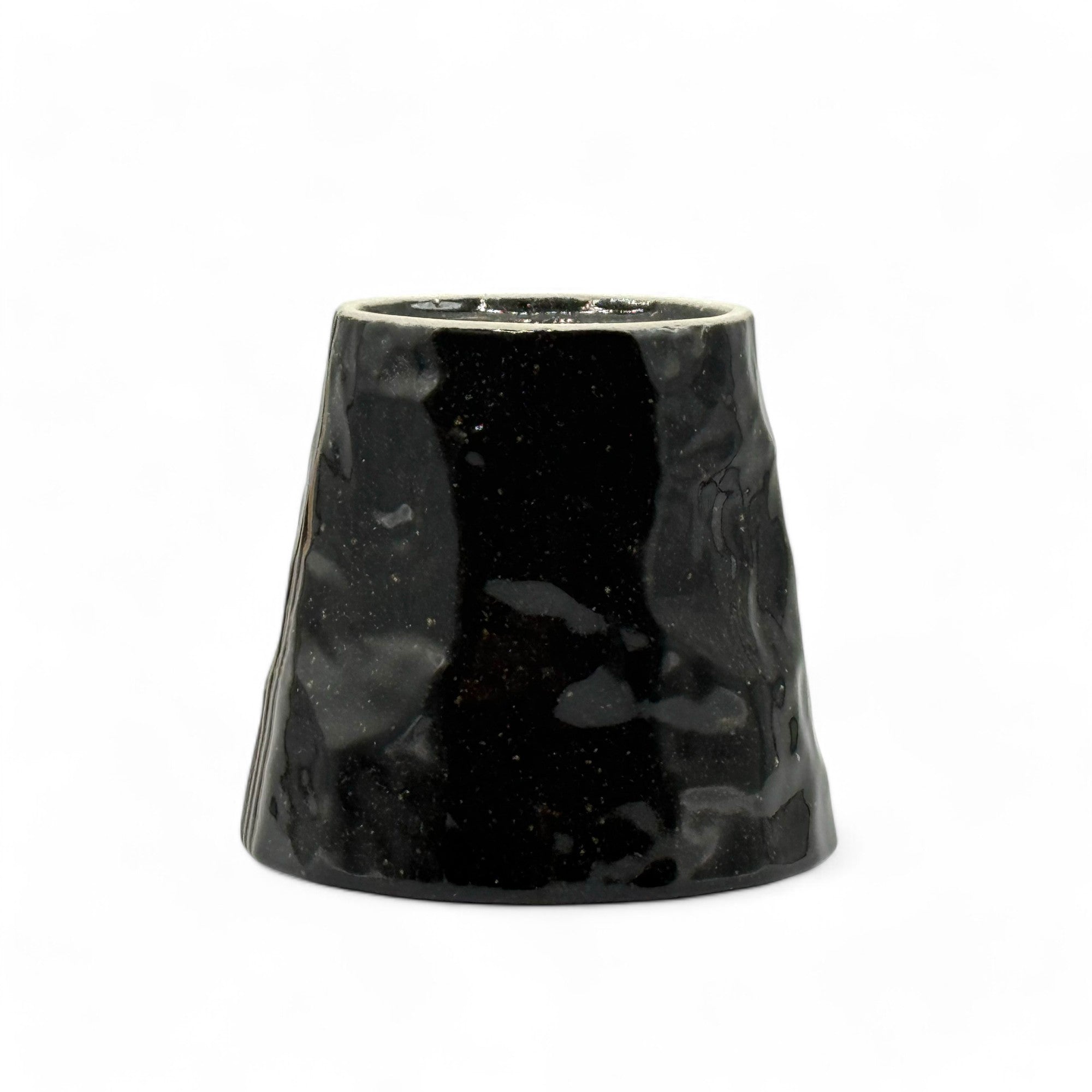 Handcrafted Mino-yaki Yunomi Japanese teacup with traditional glaze, perfect for daily tea rituals.