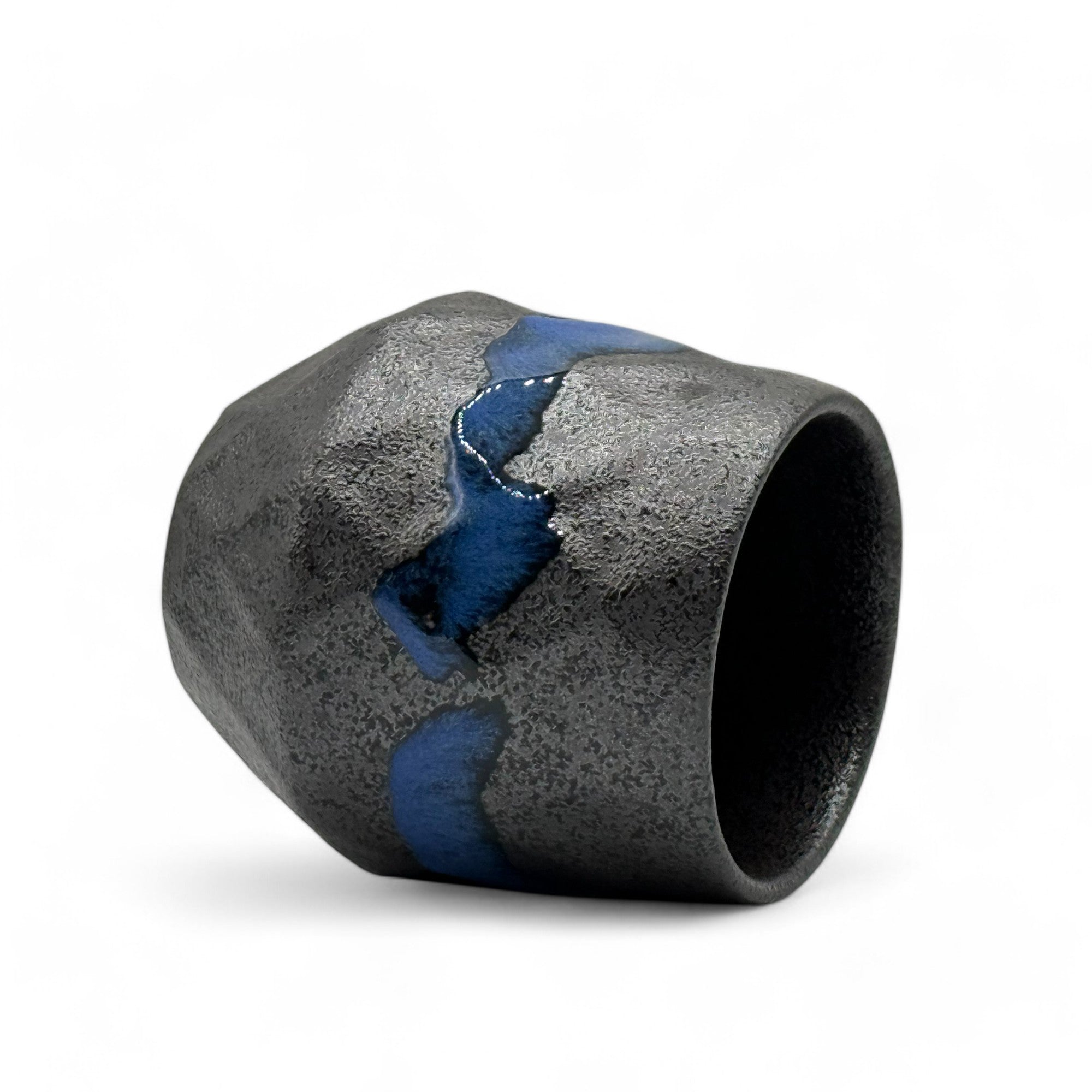 Handcrafted Mino-yaki Yunomi Japanese teacup with traditional glaze, perfect for daily tea rituals.