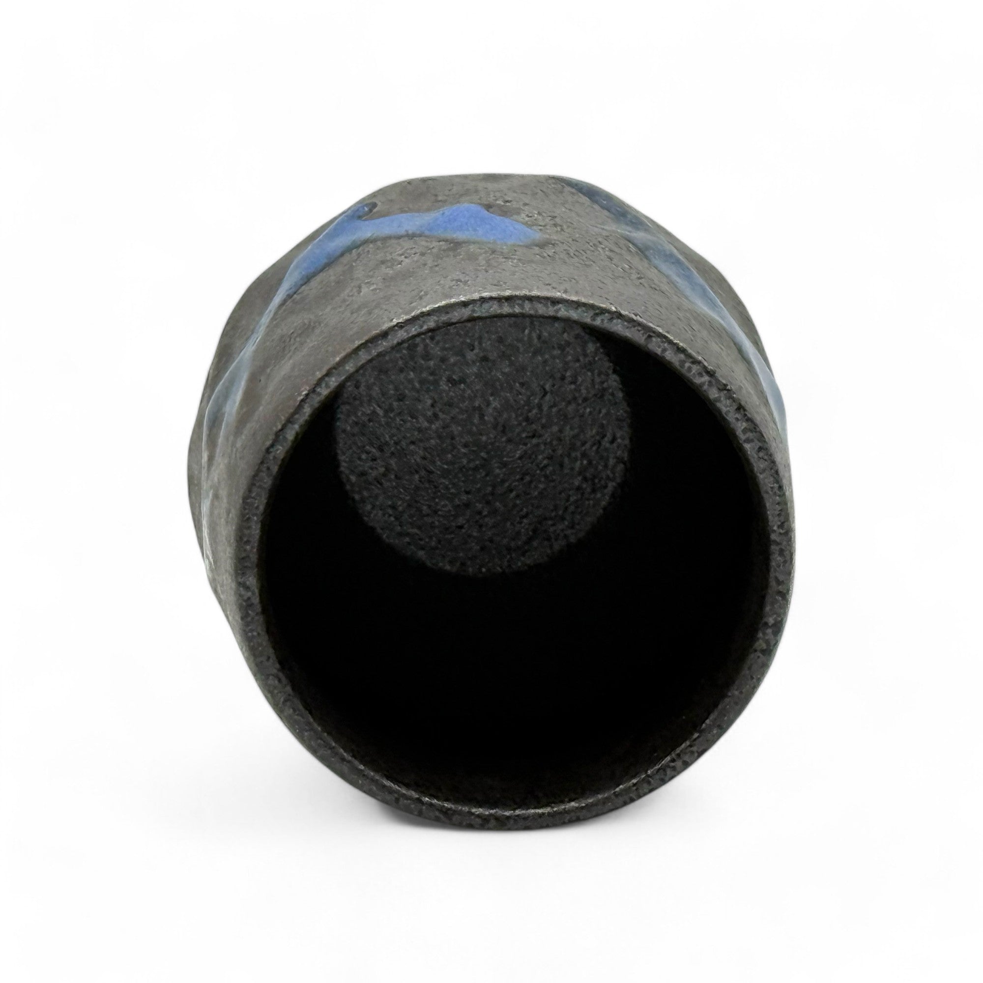 Handcrafted Mino-yaki Yunomi Japanese teacup with traditional glaze, perfect for daily tea rituals.