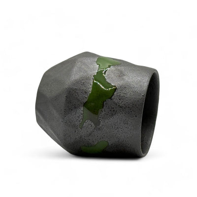 Handcrafted Mino-yaki Yunomi Japanese teacup with traditional glaze, perfect for daily tea rituals.