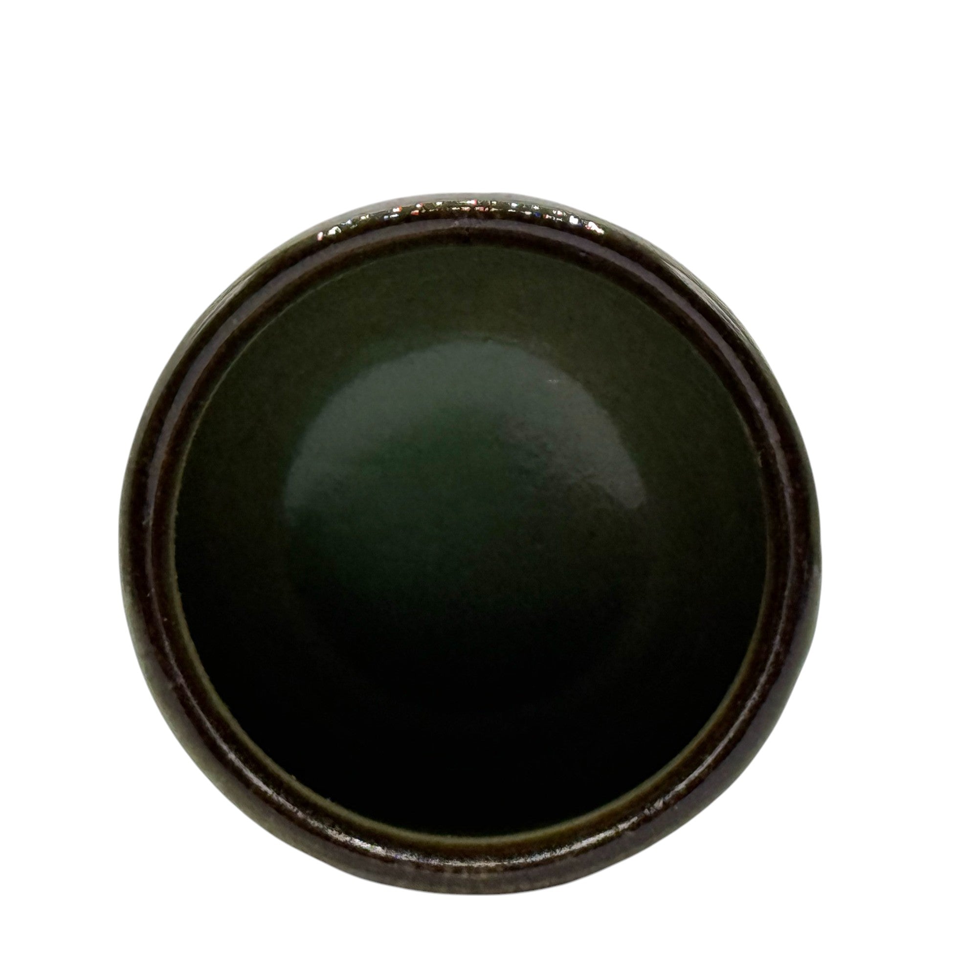 Handcrafted Mino-yaki Yunomi Japanese teacup with traditional glaze, perfect for daily tea rituals.