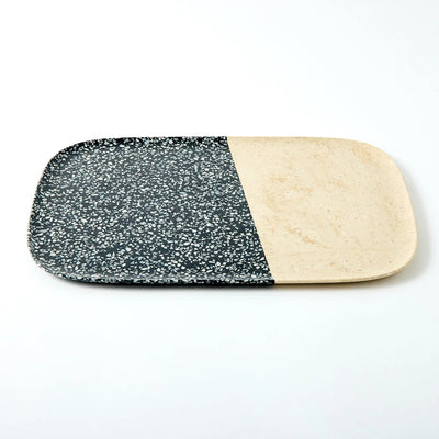 Large Japanese square tray for serving, minimalist and elegant design.