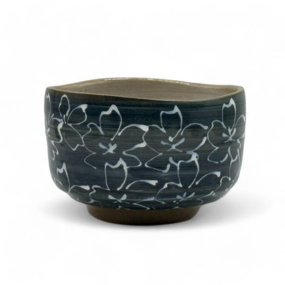 Handcrafted Japanese matcha bowl chawan for traditional tea ceremony, ideal for whisking and serving matcha green tea.