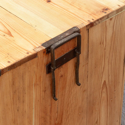 Antique Japanese Meiji-era tansu chest on stand – handcrafted wood storage with traditional joinery and timeless design.