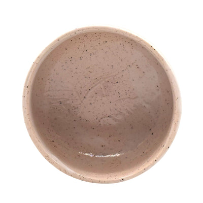 Momoyama Sansui pink Mino-yaki chawan Japanese matcha bowl for traditional tea ceremony.