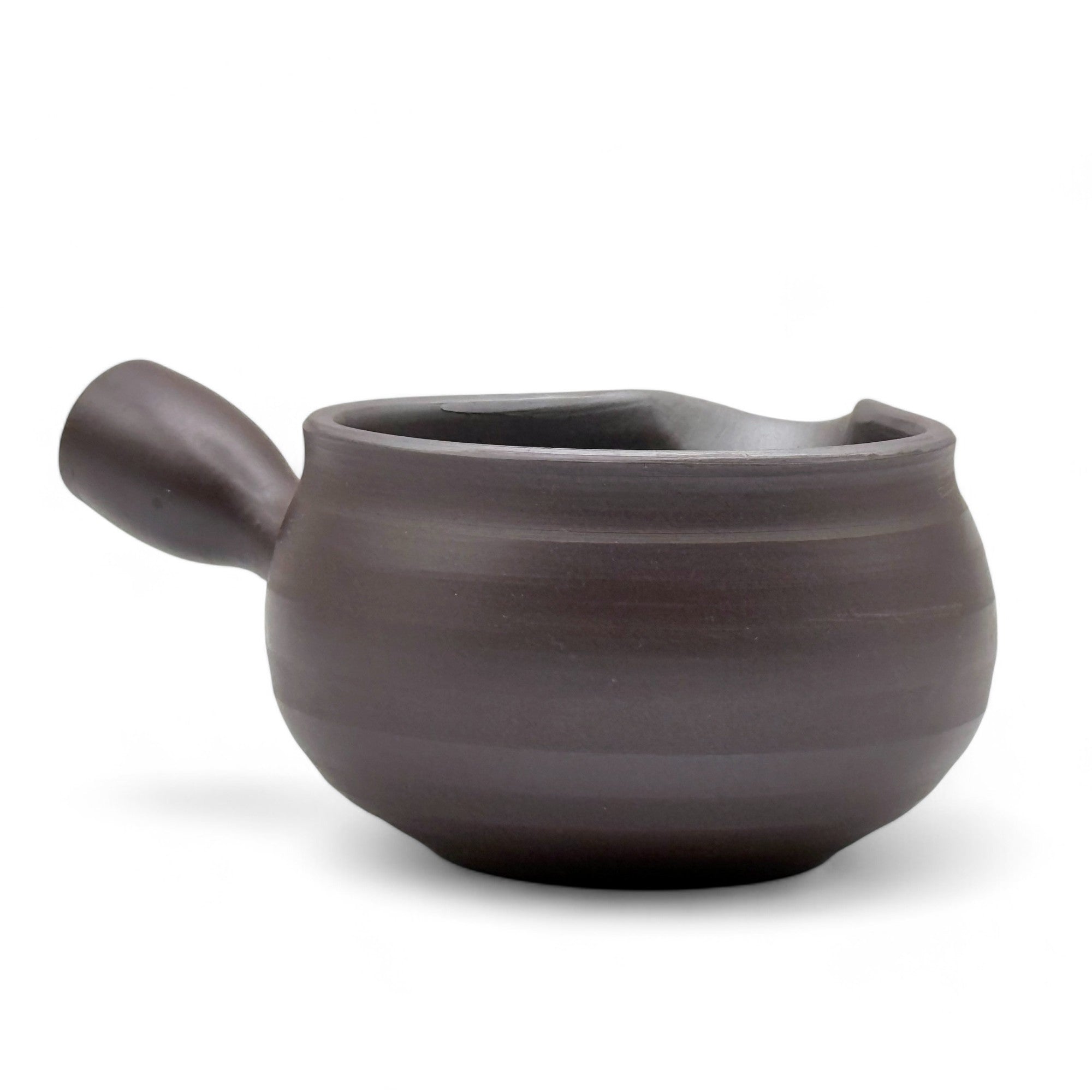 Muji Banko-yaki Black Yuzamashi Japanese ceramic water cooler for green tea brewing and traditional tea ceremony.