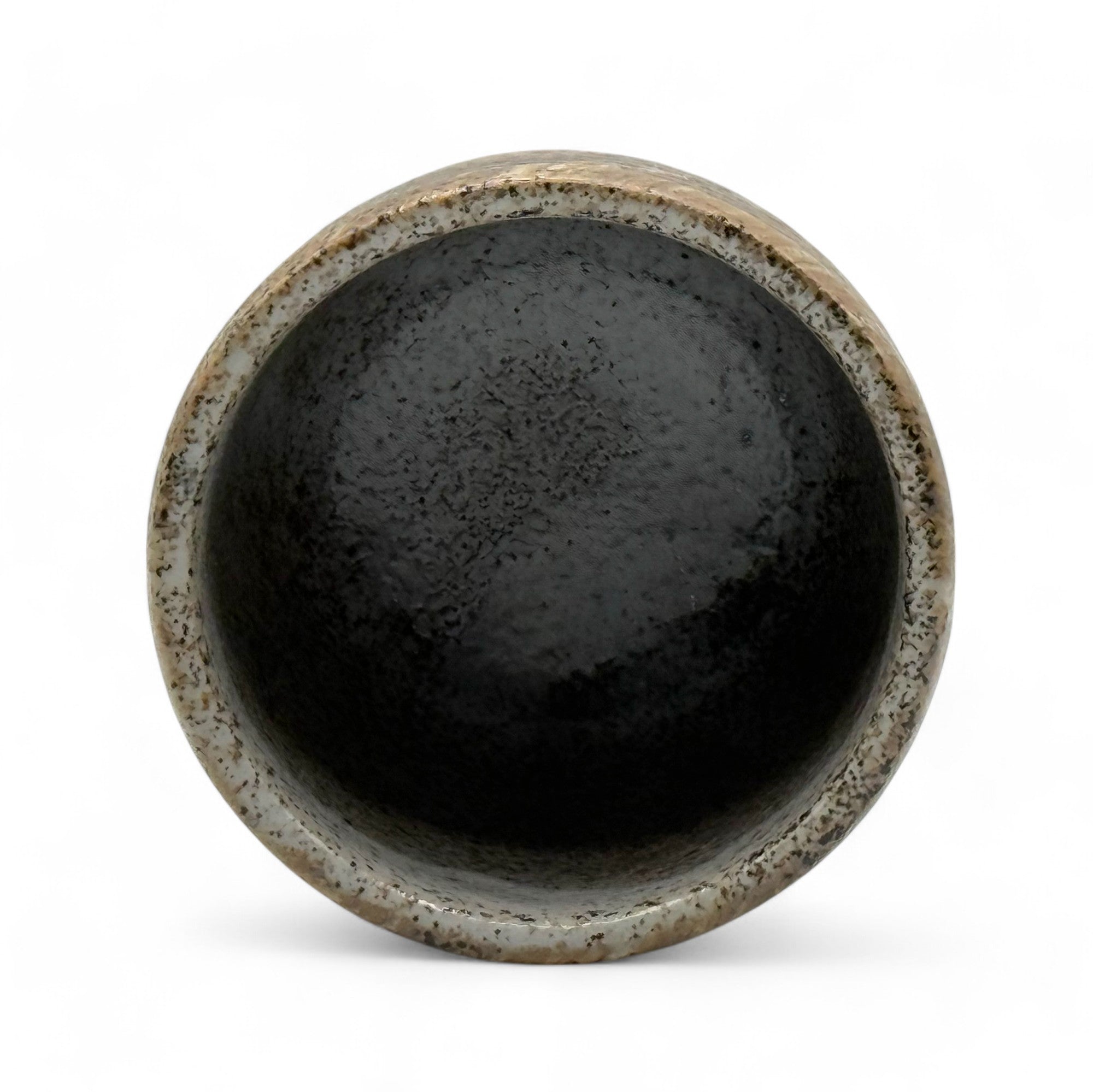 Handcrafted Mino-yaki Yunomi Japanese teacup with traditional glaze, perfect for daily tea rituals.