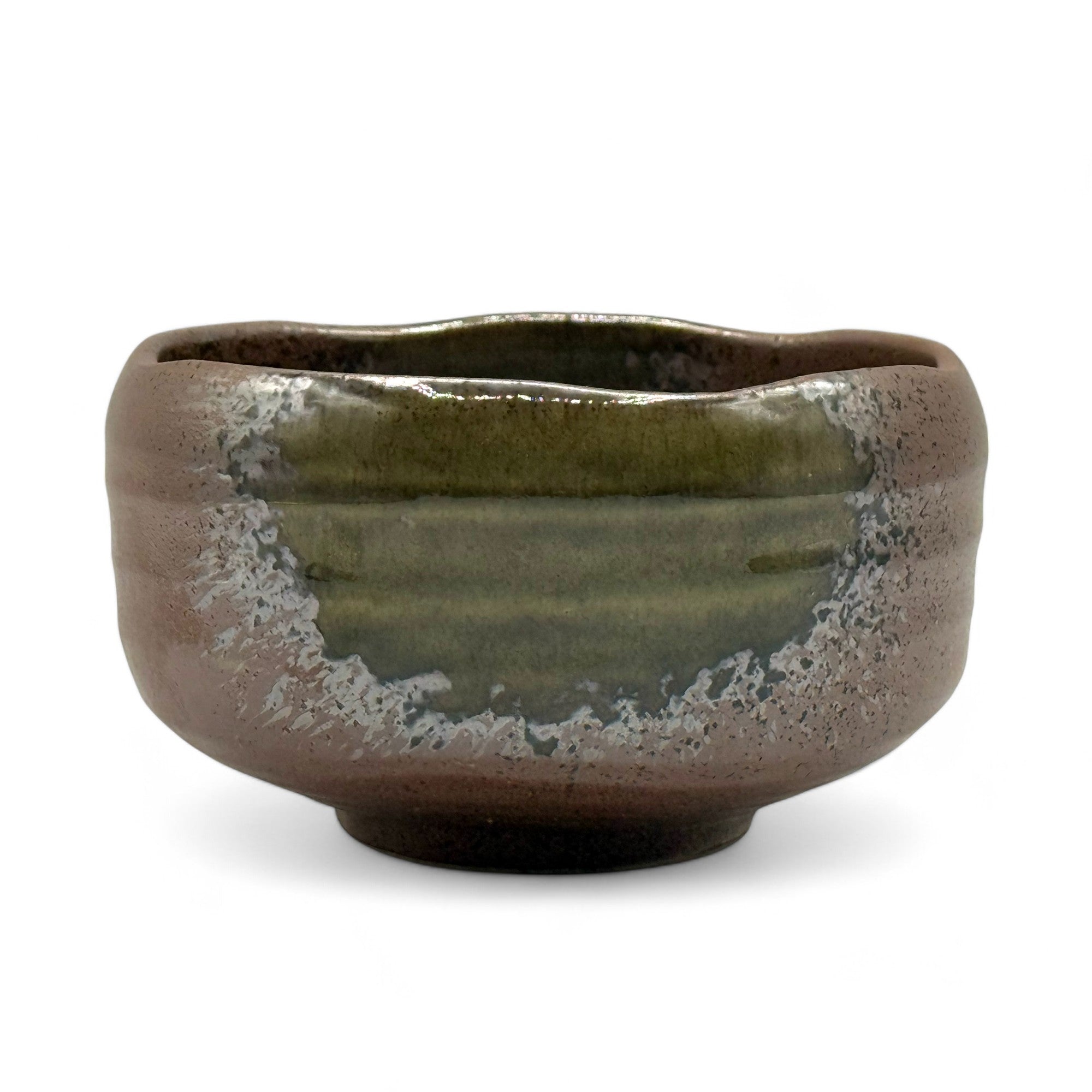 Handcrafted Japanese matcha bowl chawan for traditional tea ceremony, ideal for whisking and serving matcha green tea.