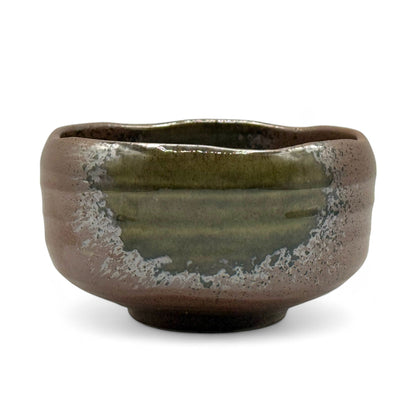 Handcrafted Japanese matcha bowl chawan for traditional tea ceremony, ideal for whisking and serving matcha green tea.