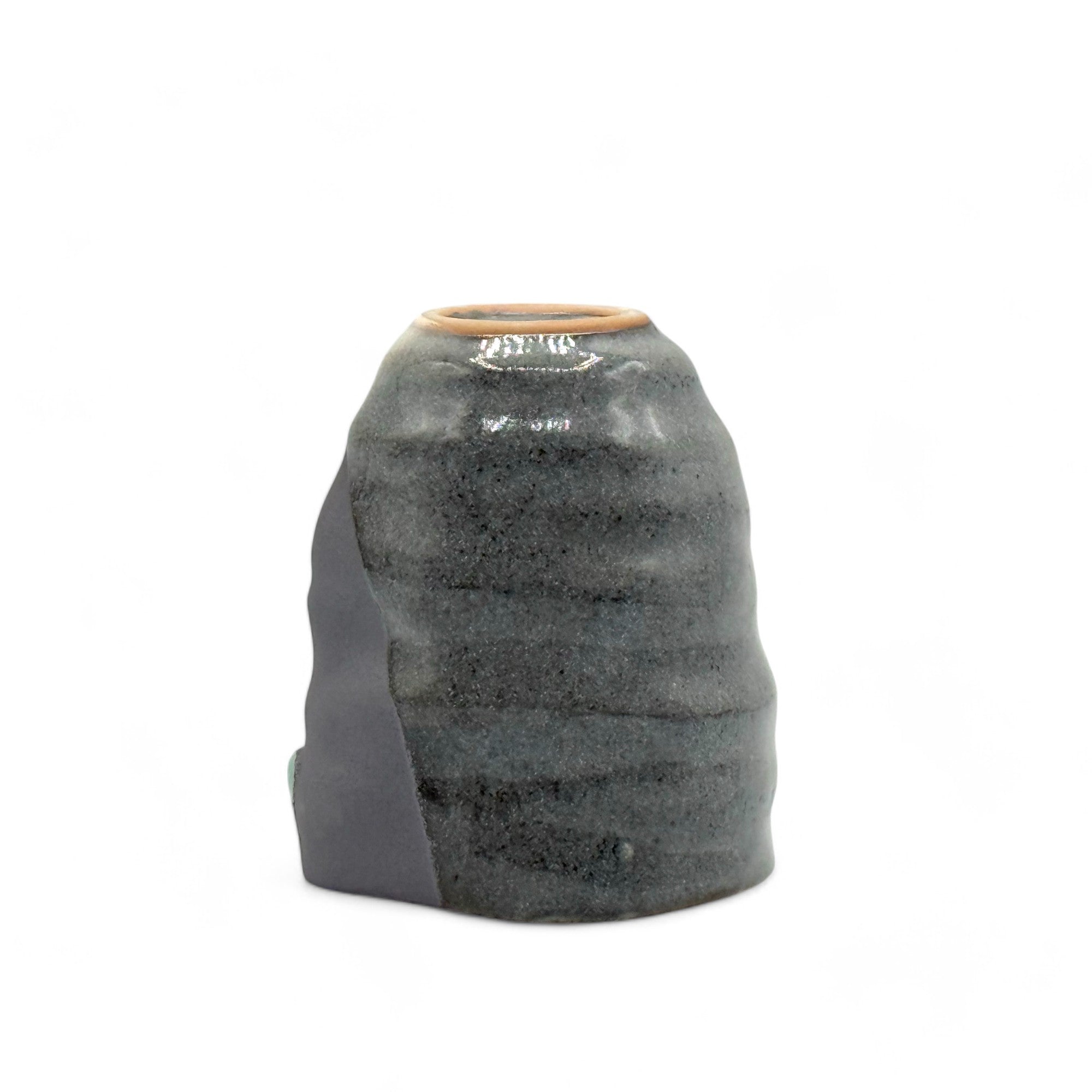 Handcrafted Mino-yaki Yunomi Japanese teacup with traditional glaze, perfect for daily tea rituals.