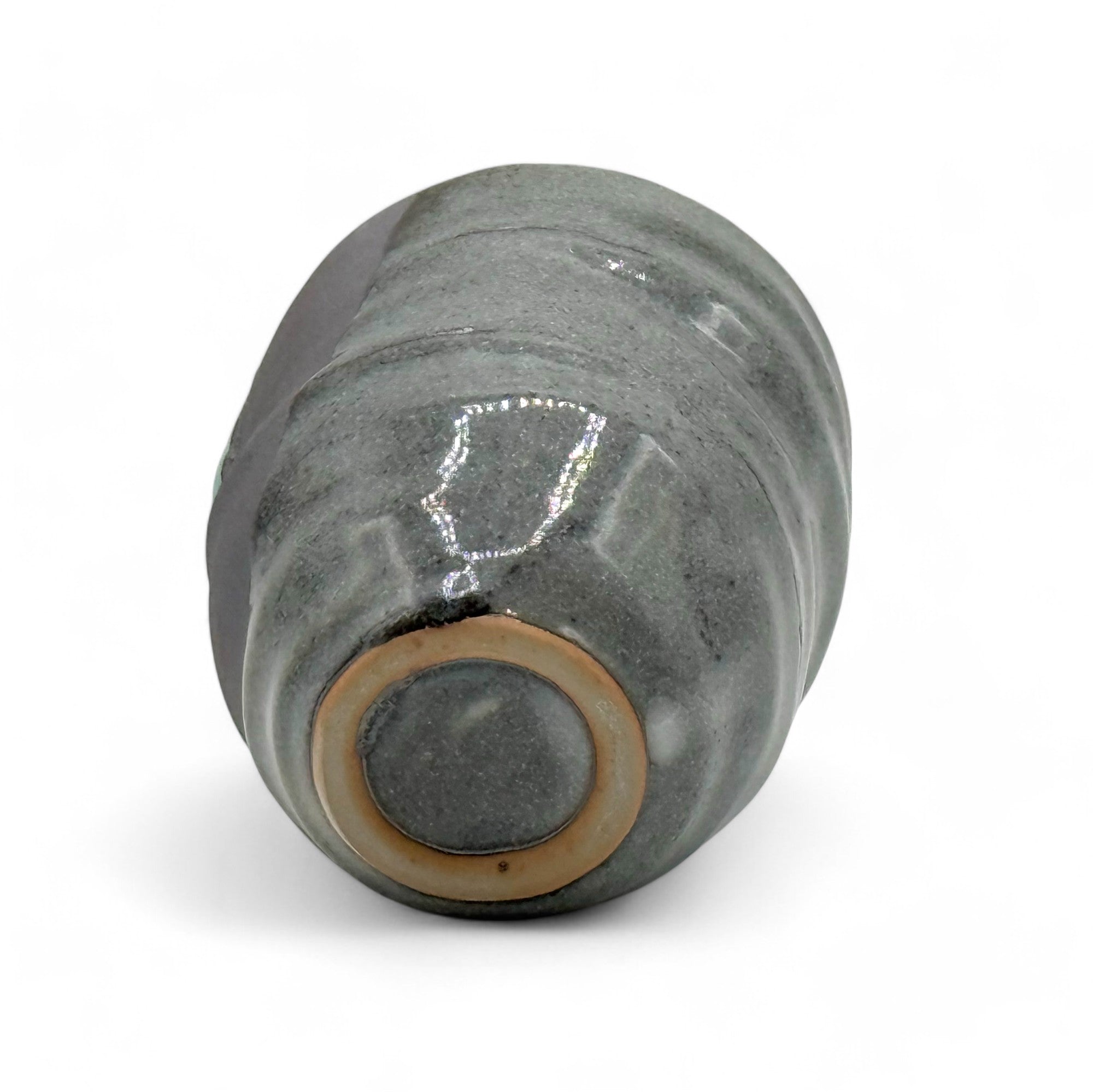 Handcrafted Mino-yaki Yunomi Japanese teacup with traditional glaze, perfect for daily tea rituals.
