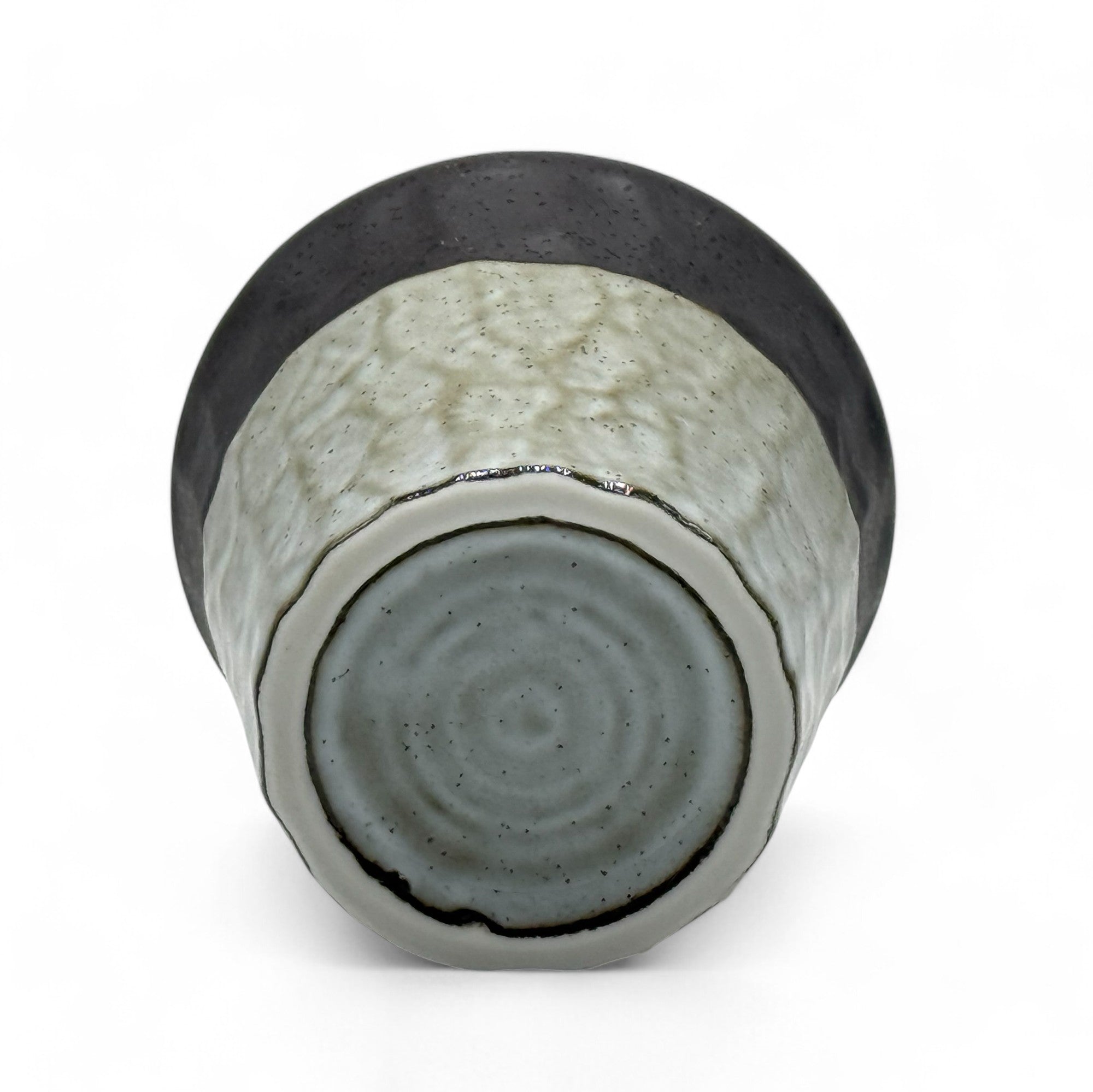 Handcrafted Mino-yaki Yunomi Japanese teacup with traditional glaze, perfect for daily tea rituals.