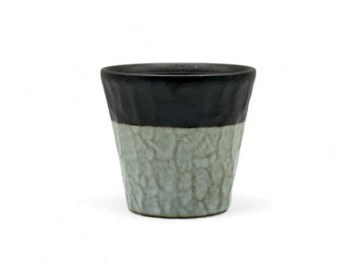 Handcrafted Mino-yaki Yunomi Japanese teacup with traditional glaze, perfect for daily tea rituals.