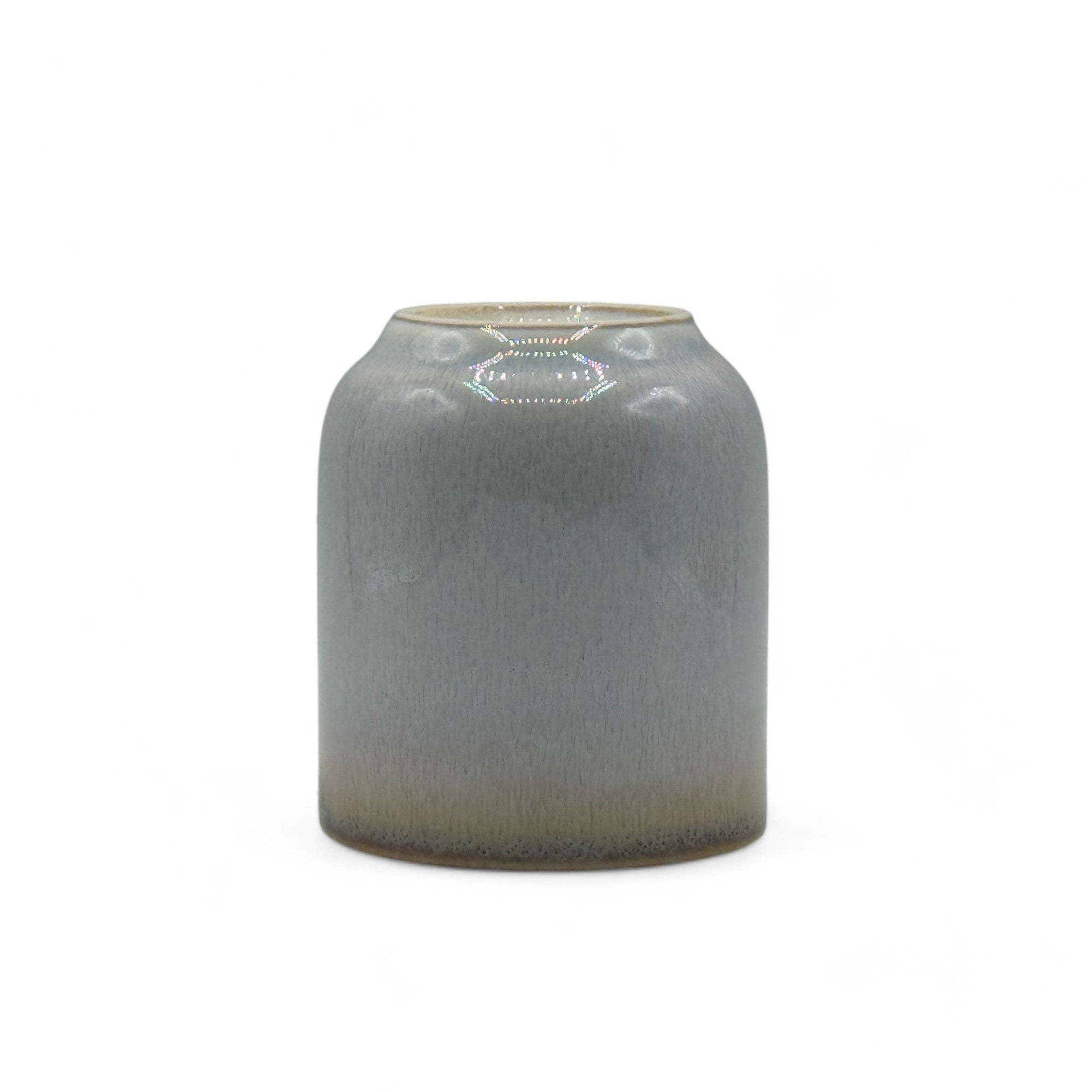 Handcrafted Mino-yaki Yunomi Japanese teacup with traditional glaze, perfect for daily tea rituals.