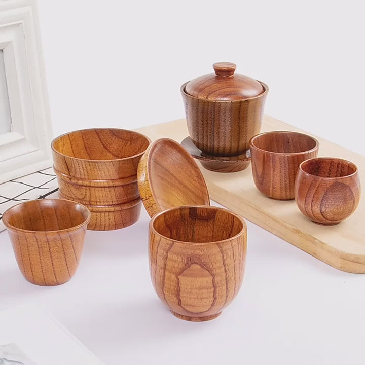 Load video: &lt;p&gt;The natural wood grain and handmade craftsmanship give each much a unique, rustic, and elegant appearance, making it a beautiful addition to your kitchenware.&lt;/p&gt;