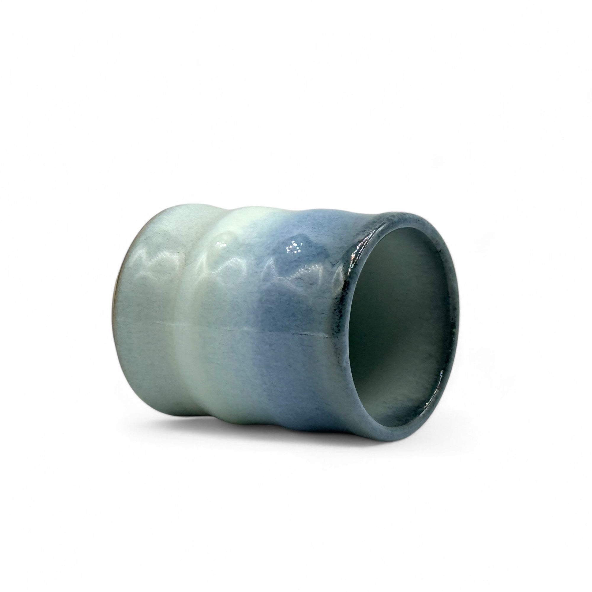 Handcrafted Mino-yaki Yunomi Japanese teacup with traditional glaze, perfect for daily tea rituals.