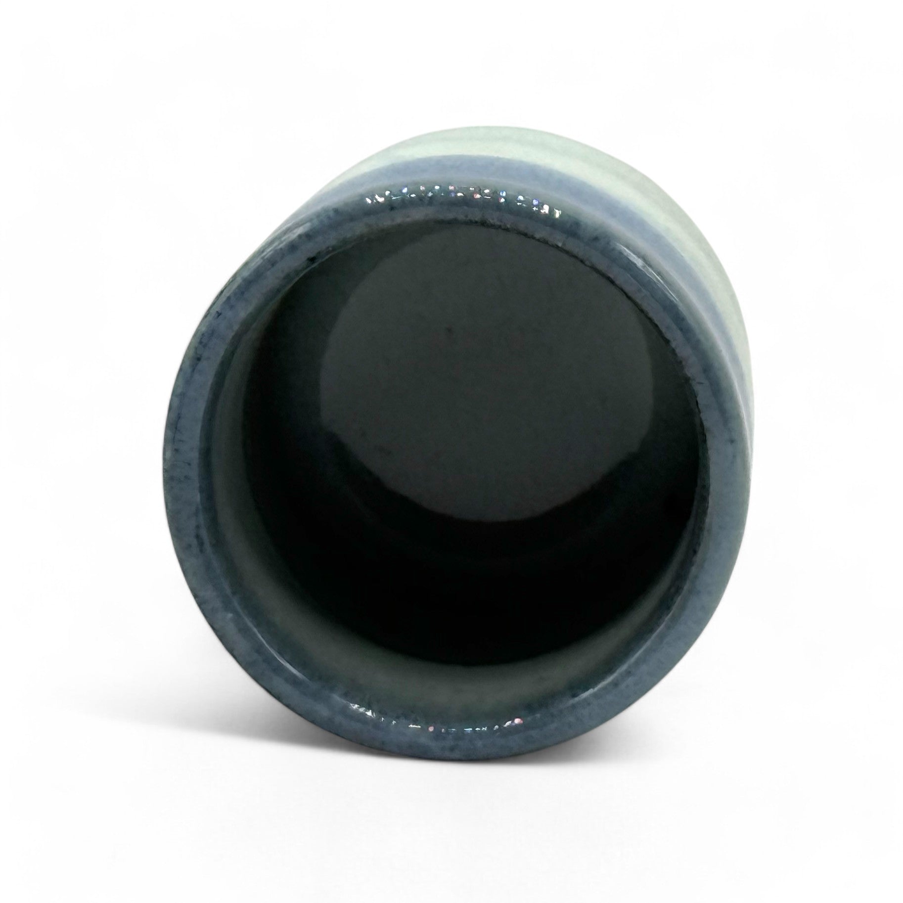 Handcrafted Mino-yaki Yunomi Japanese teacup with traditional glaze, perfect for daily tea rituals.