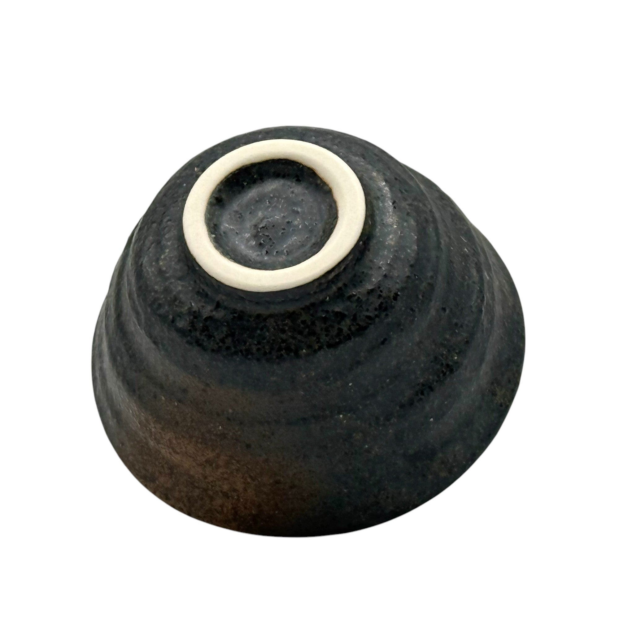 Handcrafted Bizen-yaki Yunomi Japanese Sencha teacup with traditional glaze, perfect for daily tea rituals.