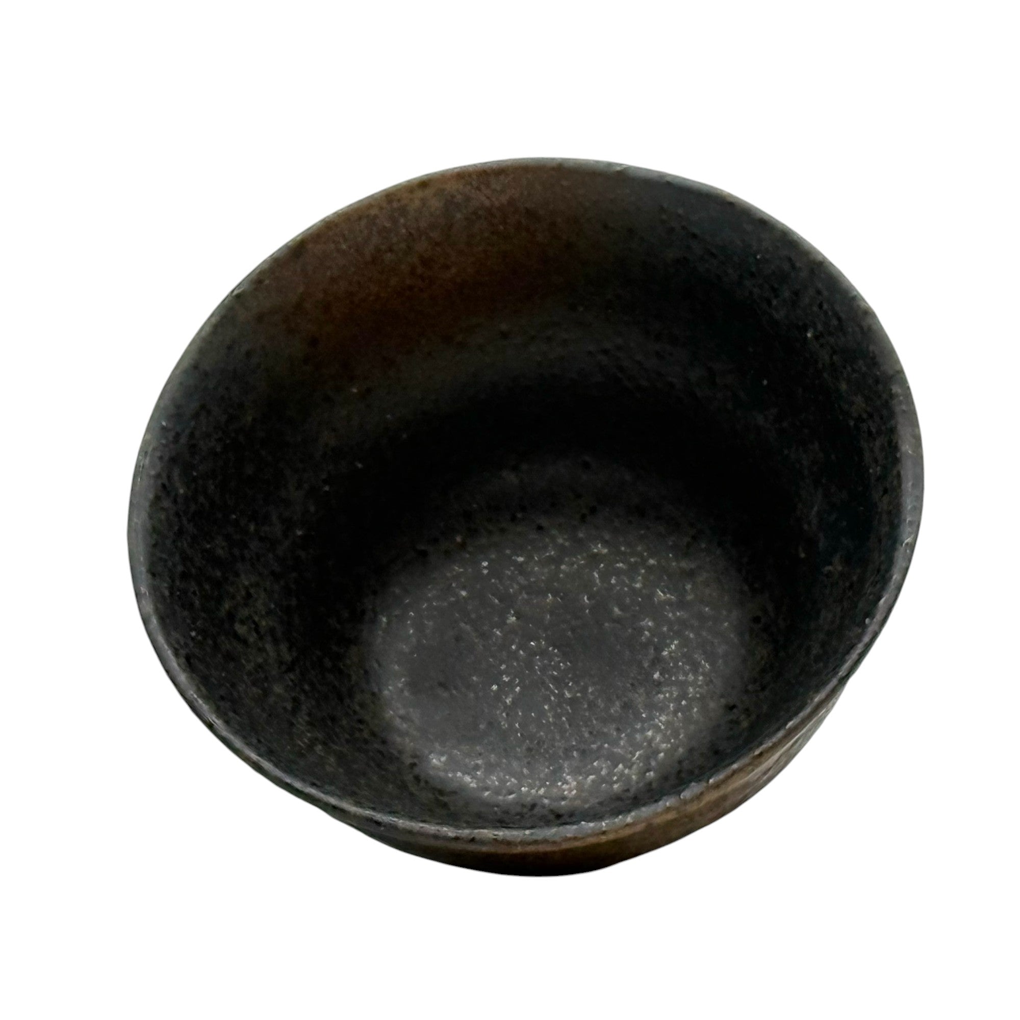 Handcrafted Bizen-yaki Yunomi Japanese Sencha teacup with traditional glaze, perfect for daily tea rituals.