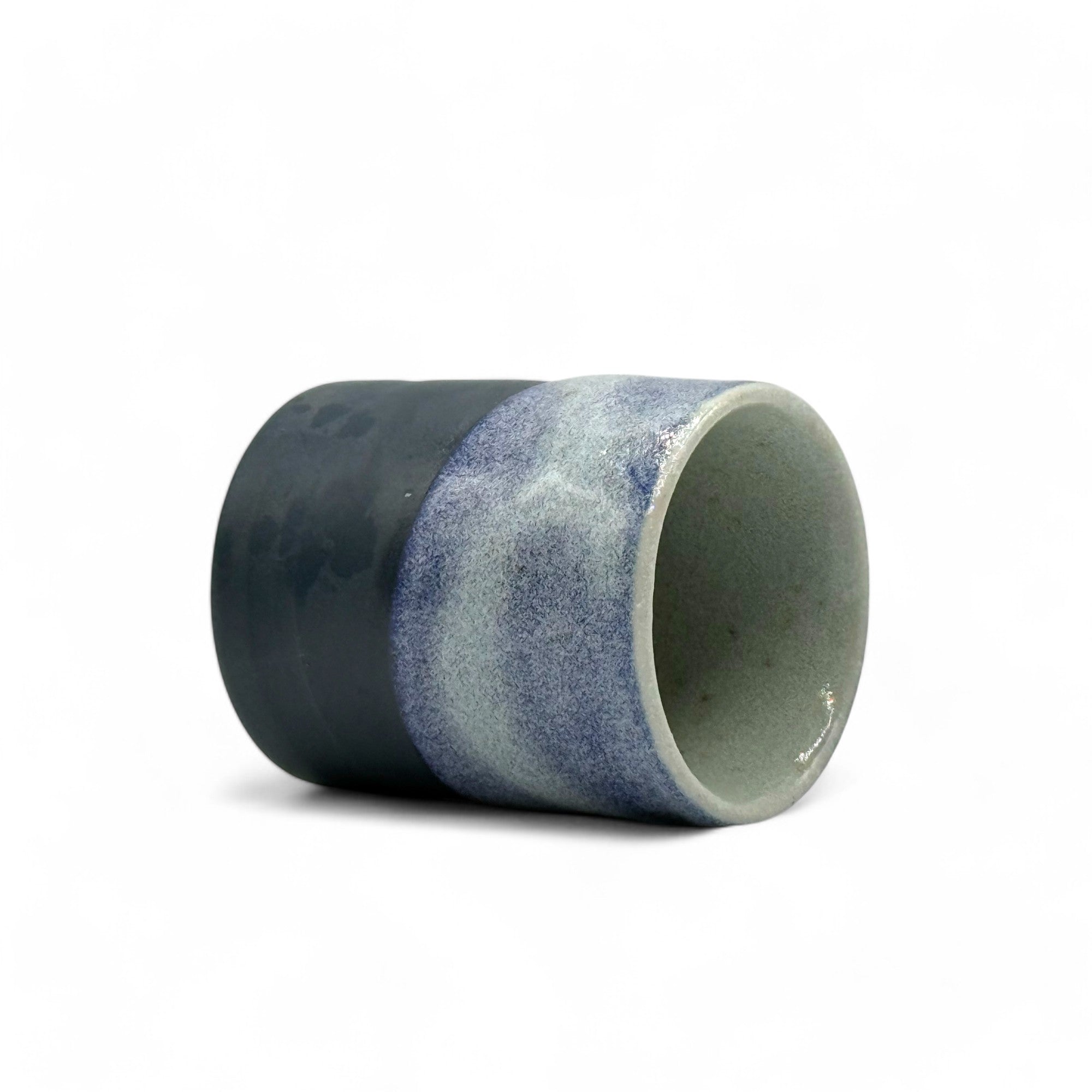 Handcrafted Mino-yaki Yunomi Japanese teacup with traditional glaze, perfect for daily tea rituals.