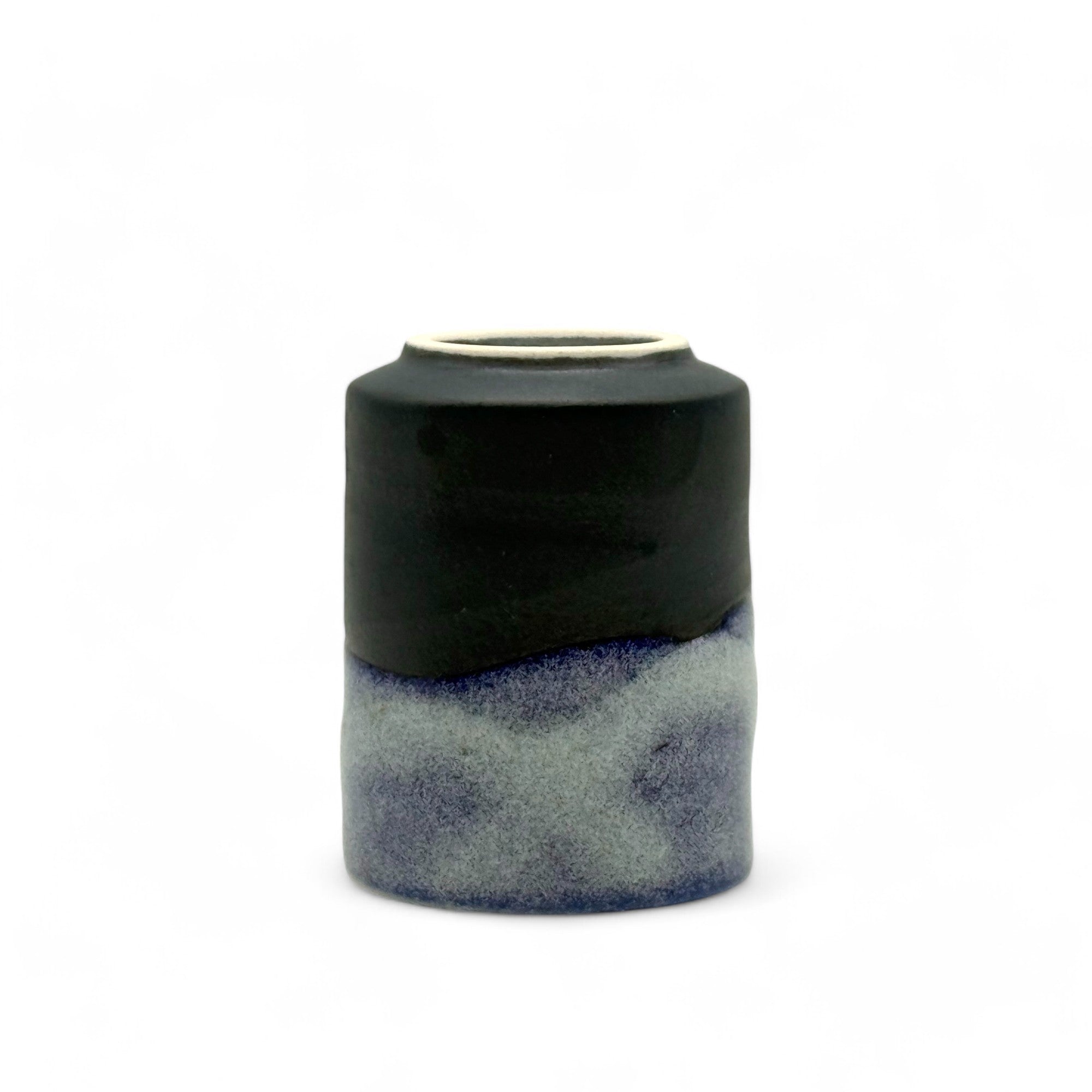 Handcrafted Mino-yaki Yunomi Japanese teacup with traditional glaze, perfect for daily tea rituals.