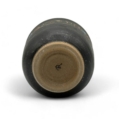 Handcrafted Mino-yaki Yunomi Japanese teacup with traditional glaze, perfect for daily tea rituals.