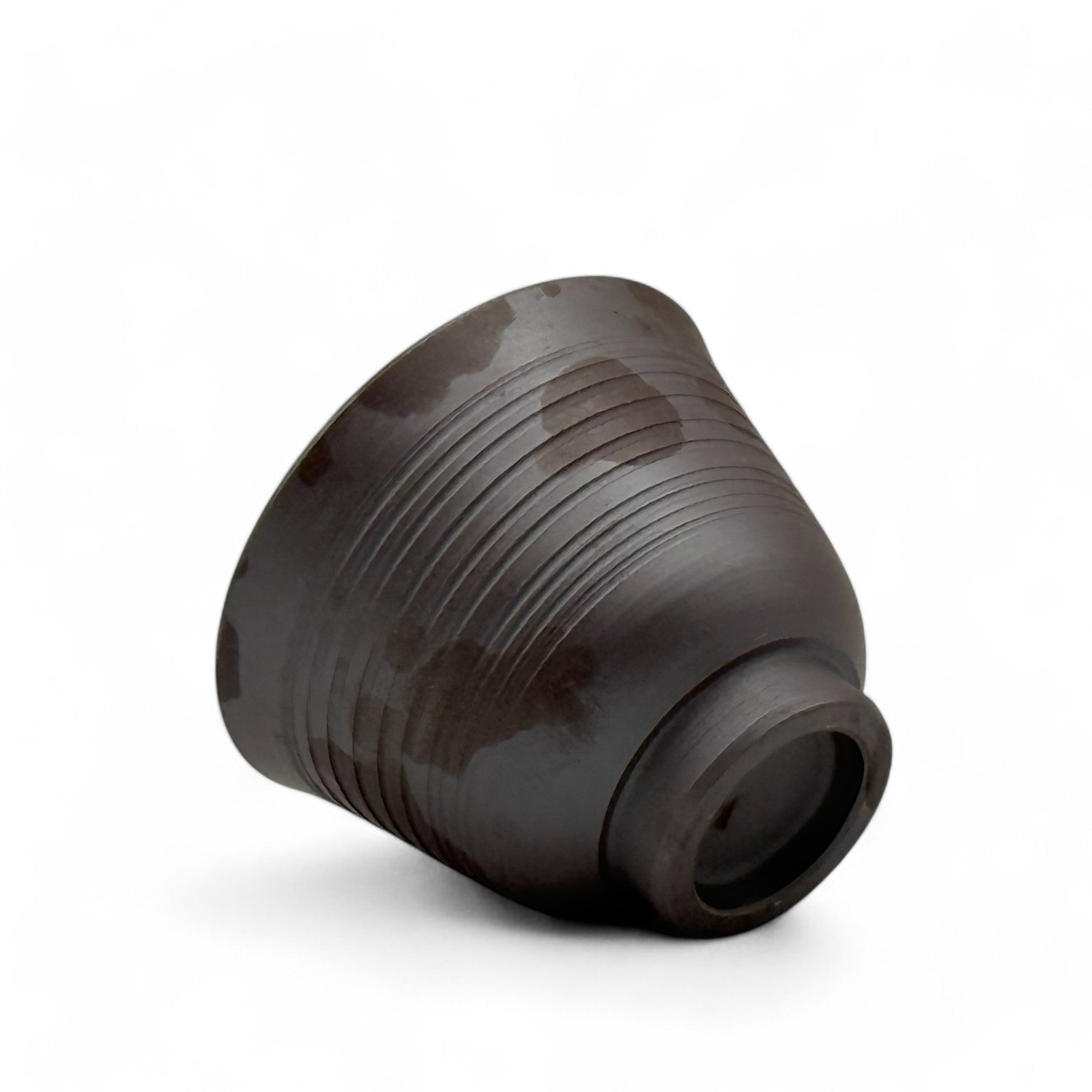 Handcrafted Mino-yaki Yunomi Japanese Sencha teacup with traditional glaze, perfect for daily tea rituals.