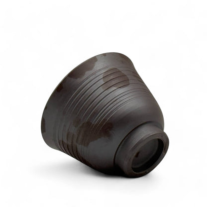 Handcrafted Mino-yaki Yunomi Japanese Sencha teacup with traditional glaze, perfect for daily tea rituals.