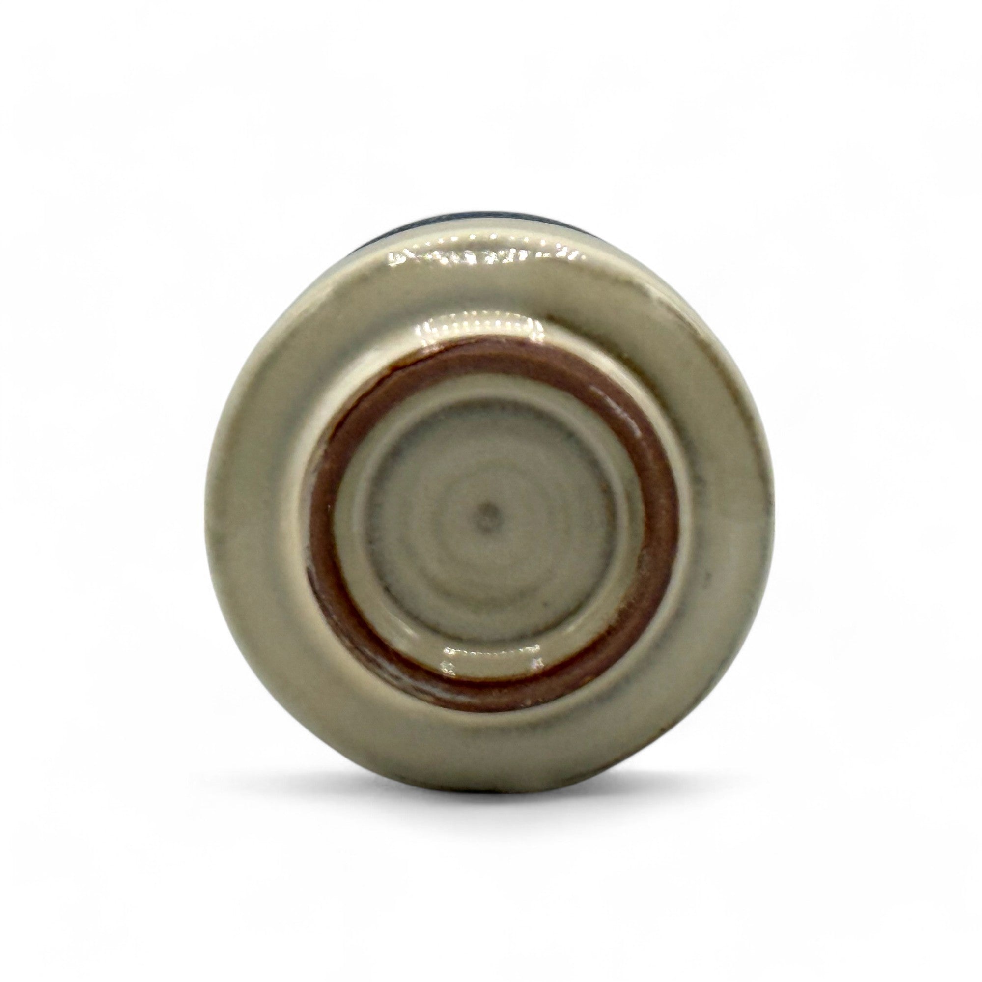 Handcrafted Mino-yaki Yunomi Japanese teacup with traditional glaze, perfect for daily tea rituals.