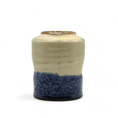 Handcrafted Mino-yaki Yunomi Japanese teacup with traditional glaze, perfect for daily tea rituals.