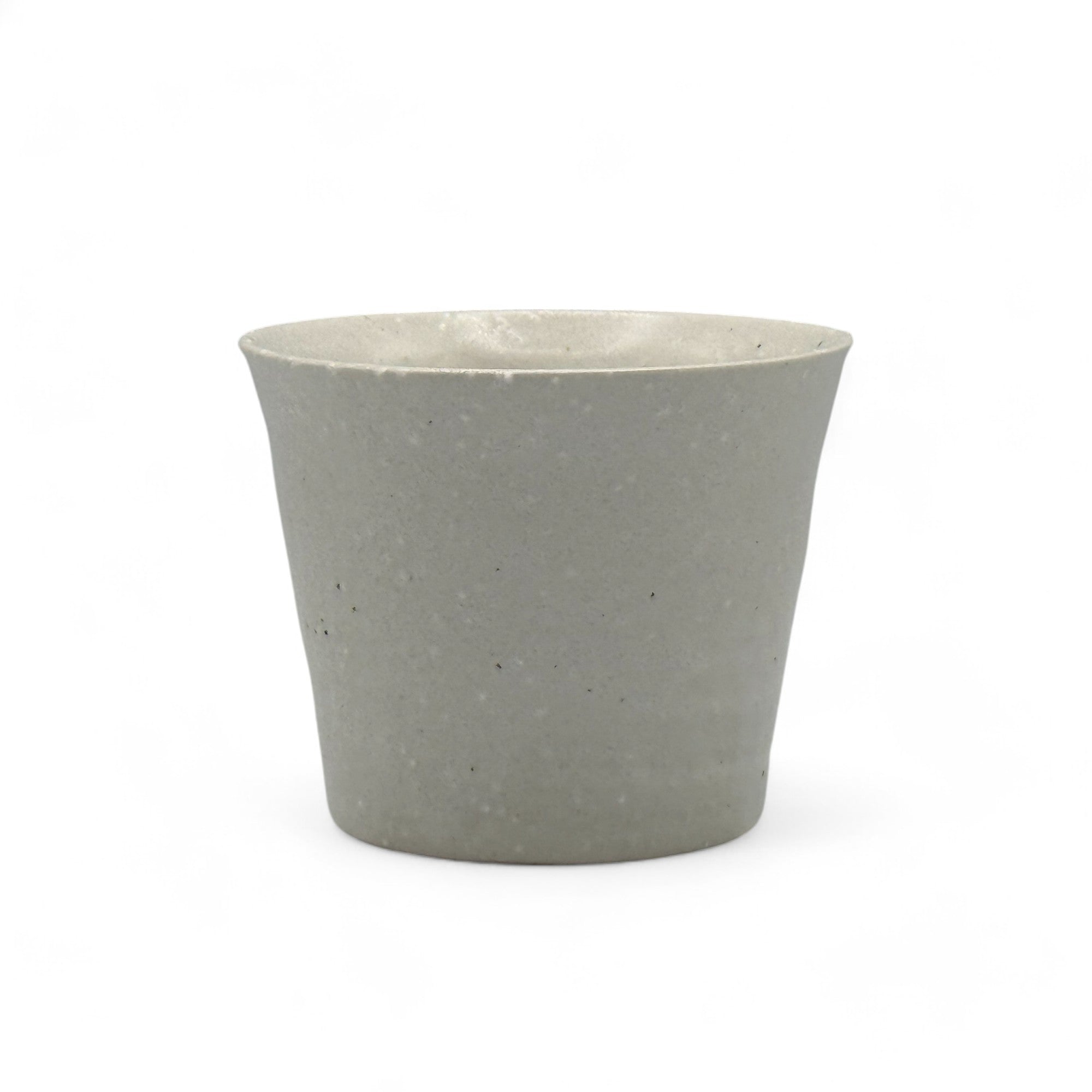 Handcrafted Mino-yaki Yunomi Japanese teacup with traditional glaze, perfect for daily tea rituals.