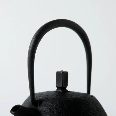 Tamayu Nambu ironware egg teapot – handcrafted Japanese cast iron kyusu for elegant tea brewing.