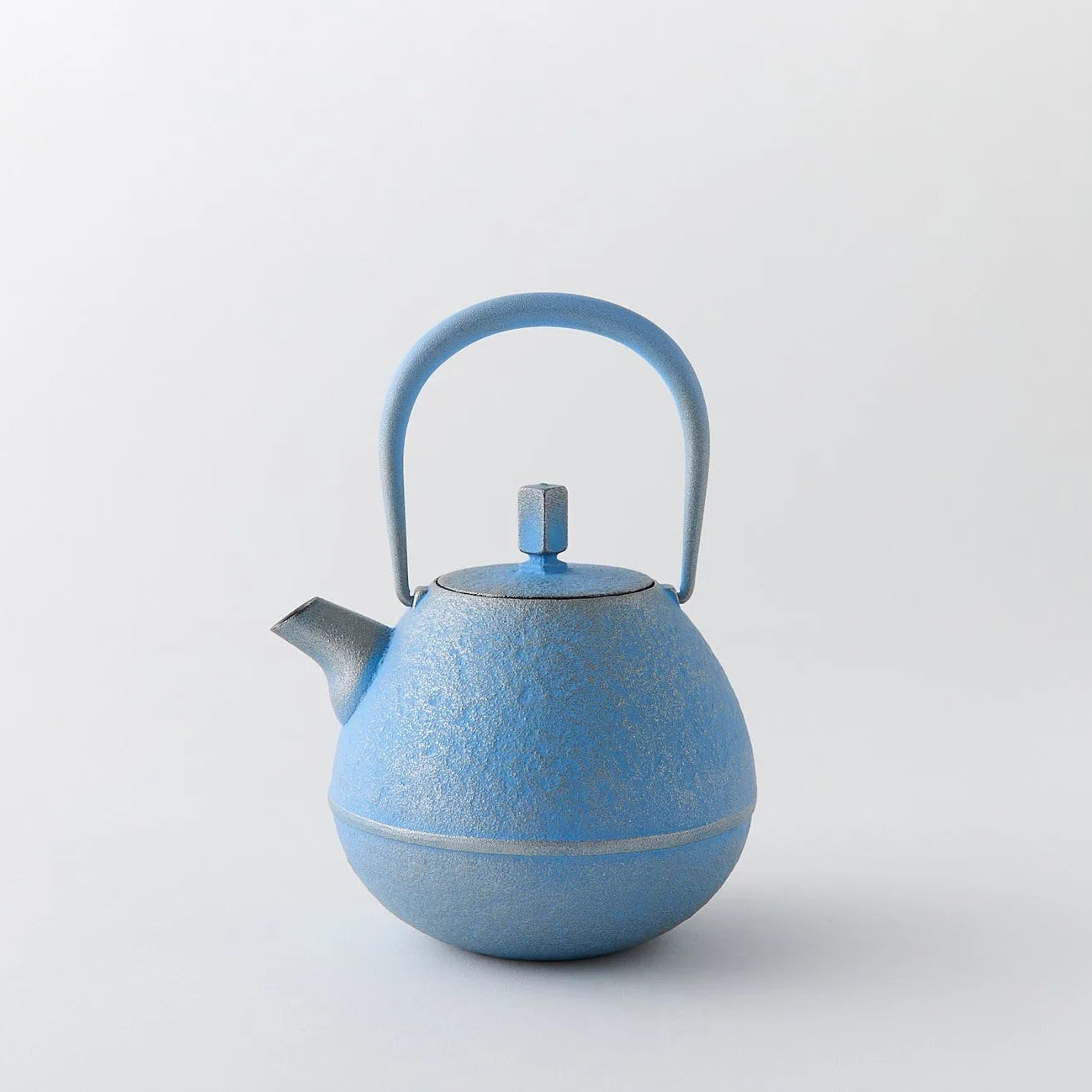 Tamayu Nambu ironware egg teapot – handcrafted Japanese cast iron kyusu for elegant tea brewing.