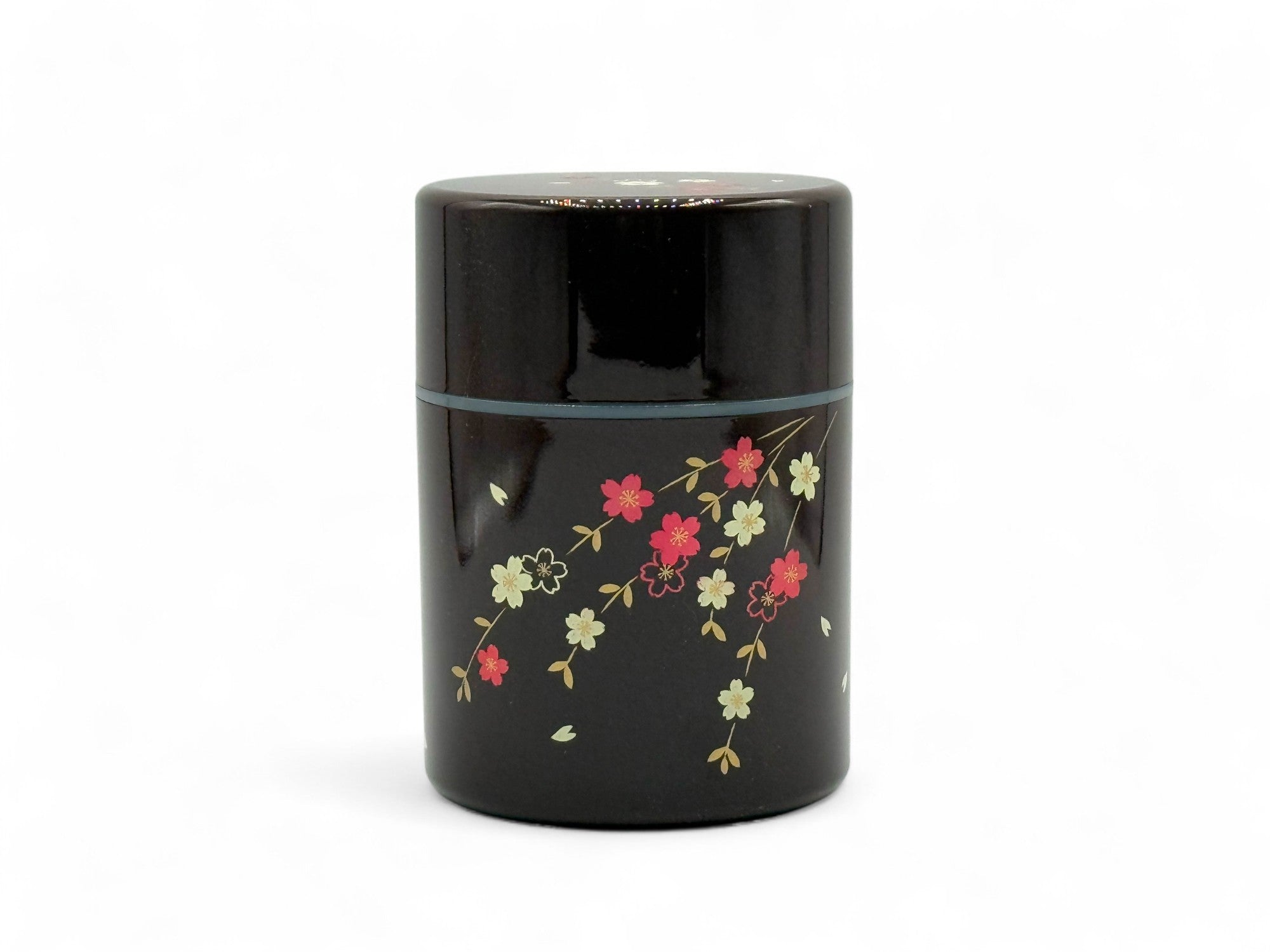 Resin tea canister, authentic Japanese Chazutsu for tea storage and decoration.