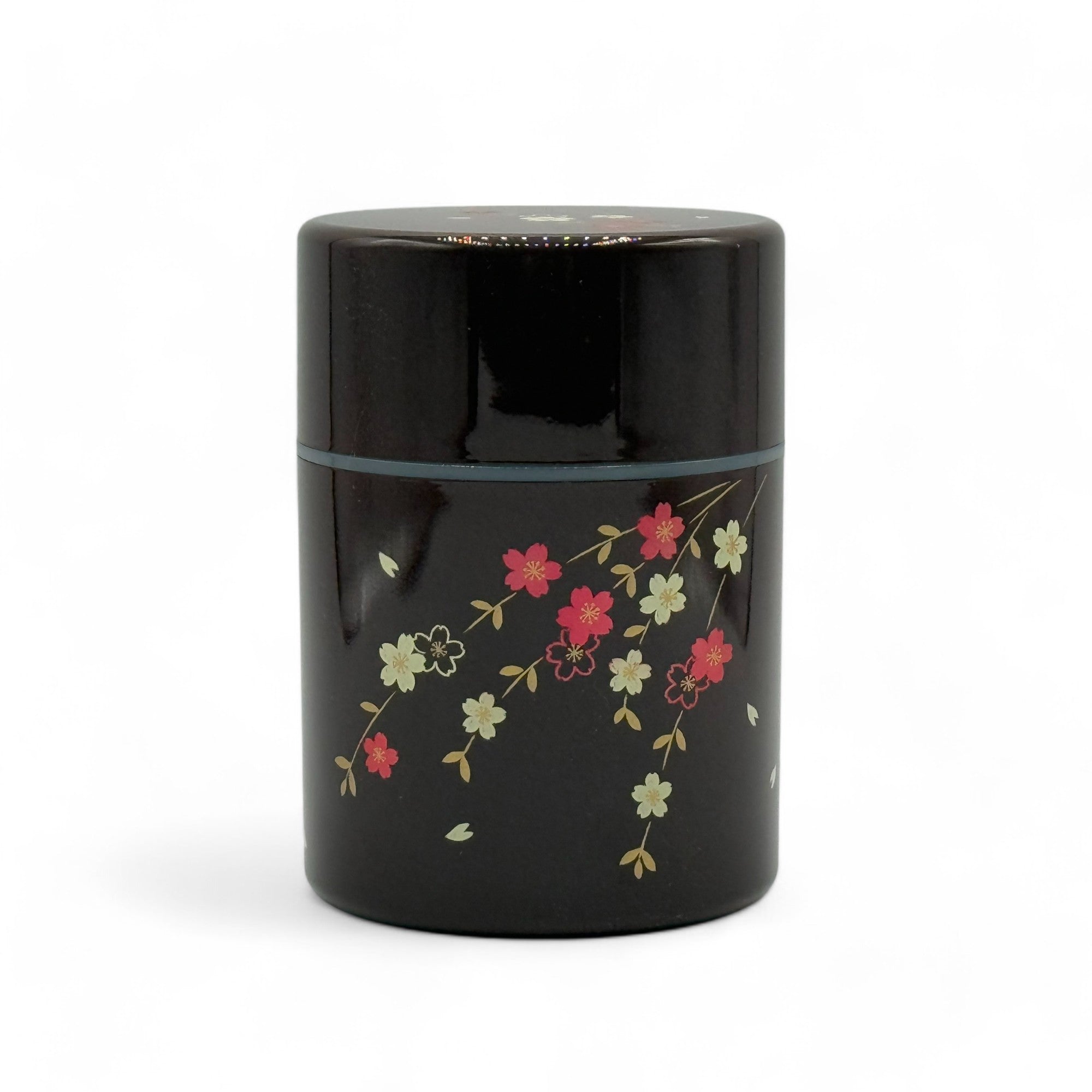 Resin tea canister, authentic Japanese Chazutsu for tea storage and decoration.