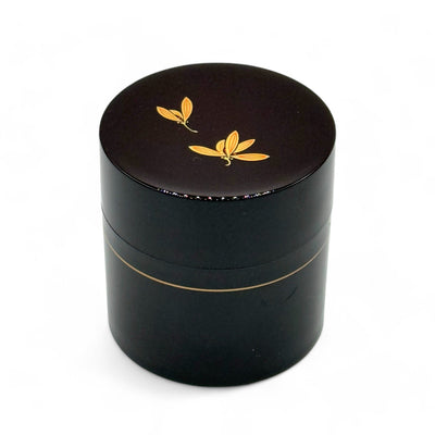 Resin tea canister, authentic Japanese Chazutsu for tea storage and decoration.