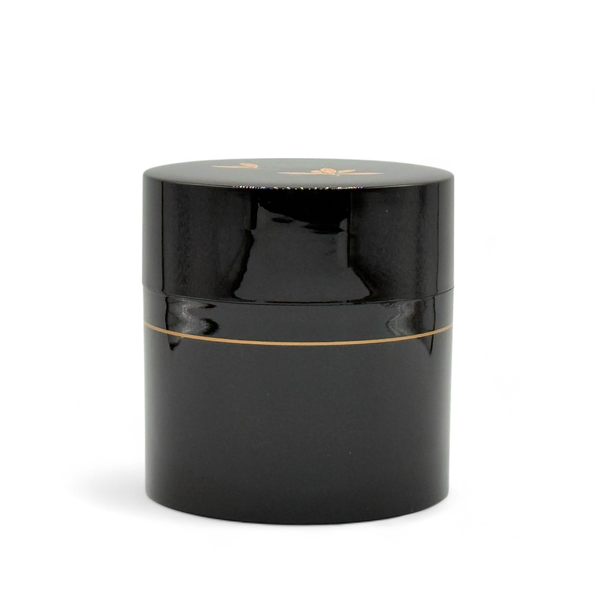 Resin tea canister, authentic Japanese Chazutsu for tea storage and decoration.