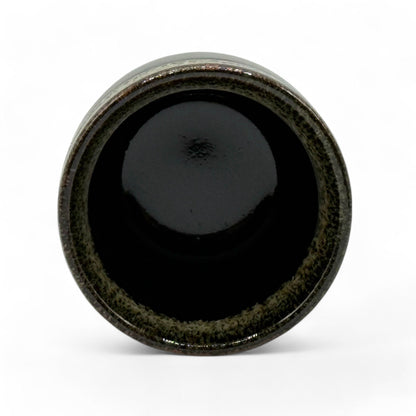 Handcrafted Mino-yaki Yunomi Japanese teacup with traditional glaze, perfect for daily tea rituals.
