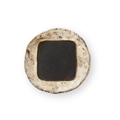 Tōjishiki 21cm Japanese semi-porcelain & clay plate, handcrafted elegant tableware for dining or gifts.