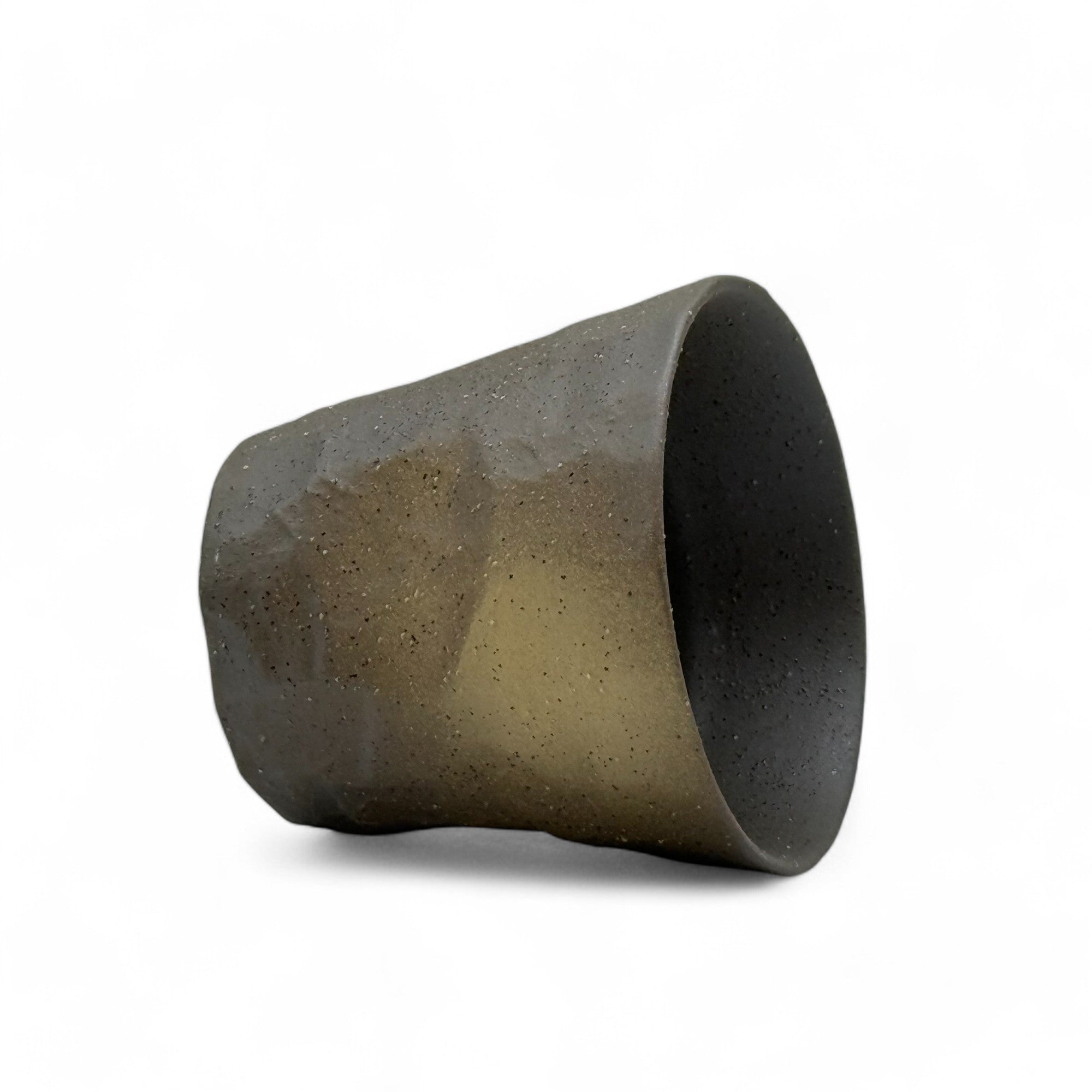 Handcrafted Mino-yaki Yunomi Japanese teacup with traditional glaze, perfect for daily tea rituals.