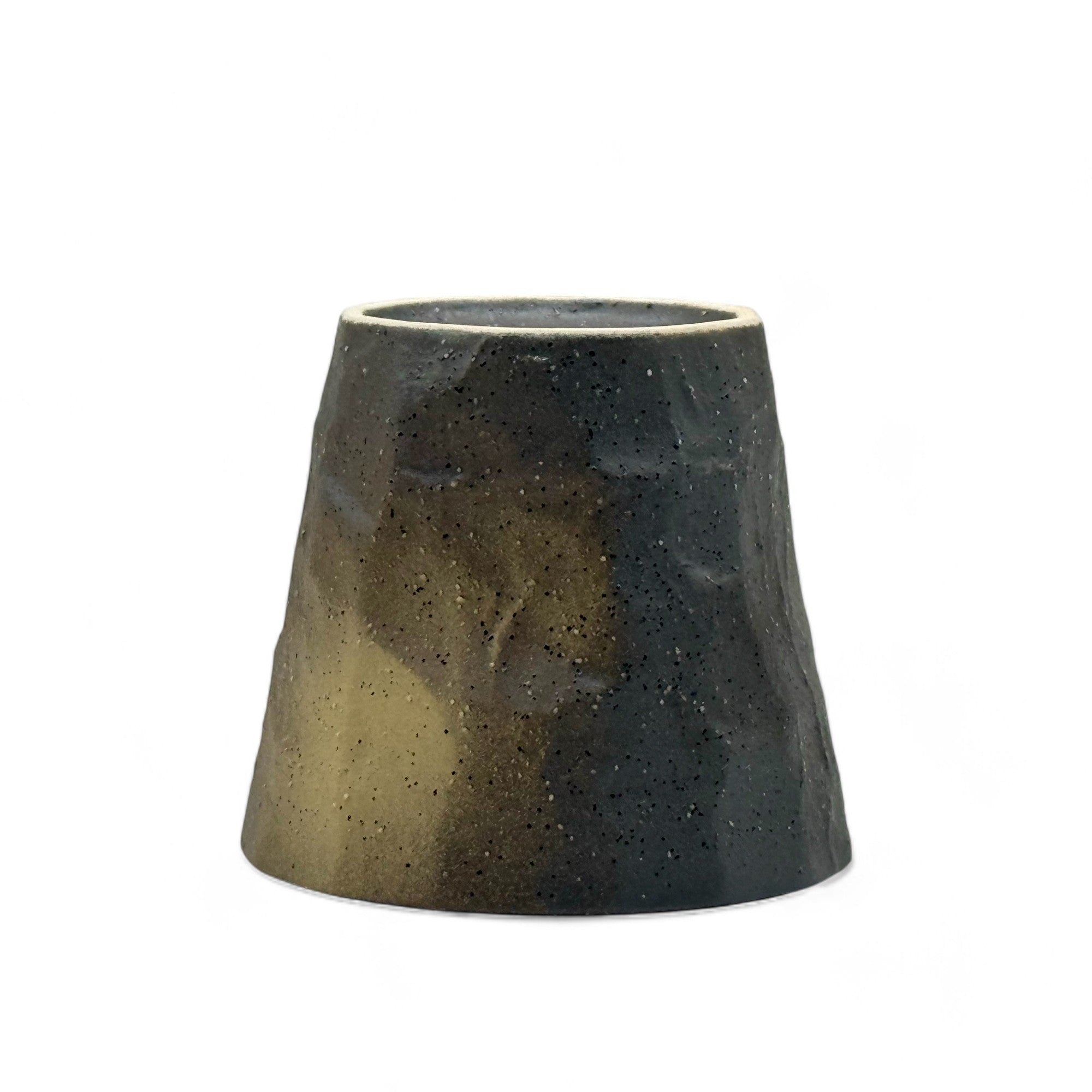 Handcrafted Mino-yaki Yunomi Japanese teacup with traditional glaze, perfect for daily tea rituals.