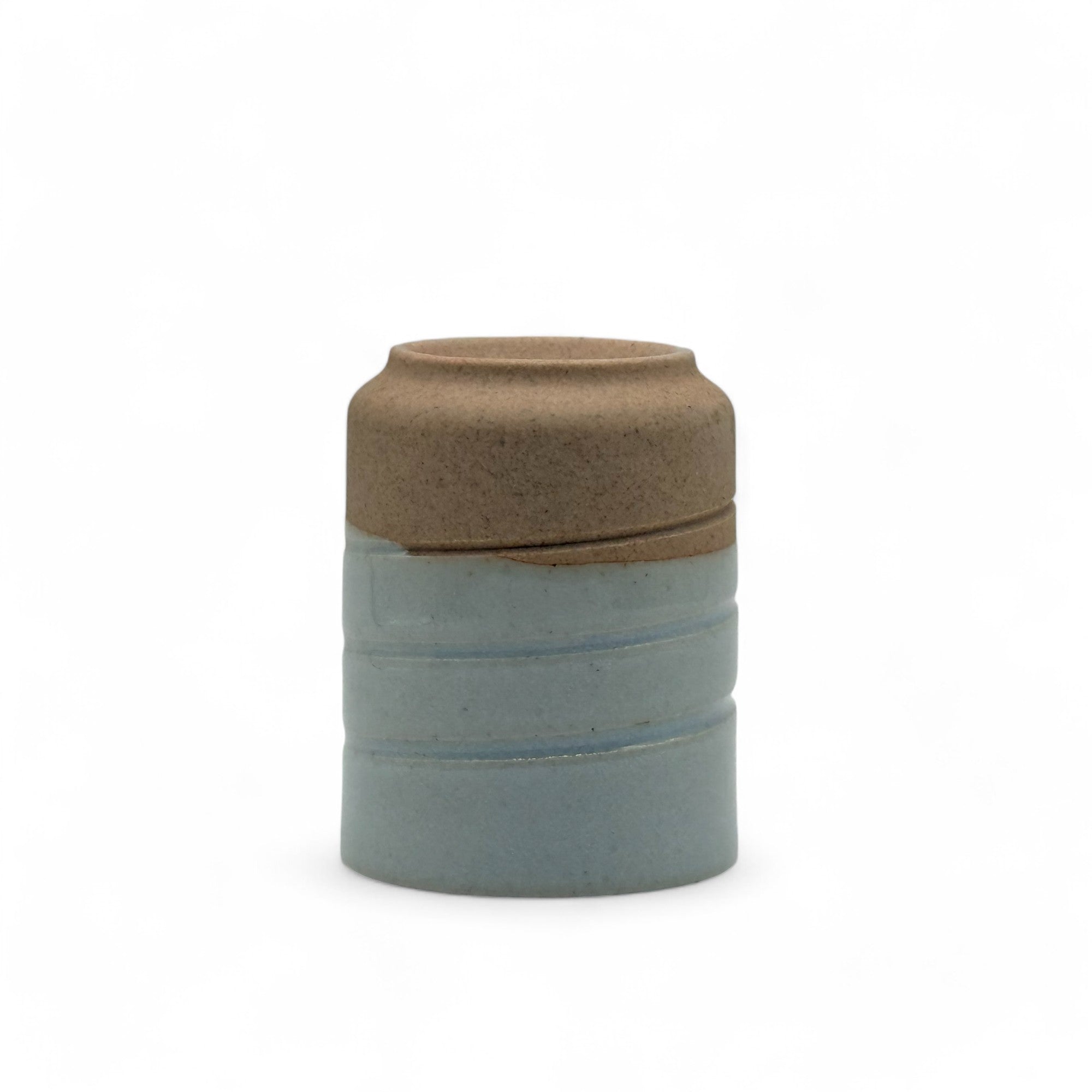 Handcrafted Mino-yaki Yunomi Japanese teacup with traditional glaze, perfect for daily tea rituals.