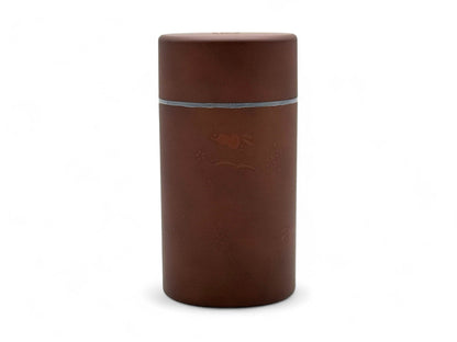 Resin tea canister, authentic Japanese Chazutsu for tea storage and decoration.